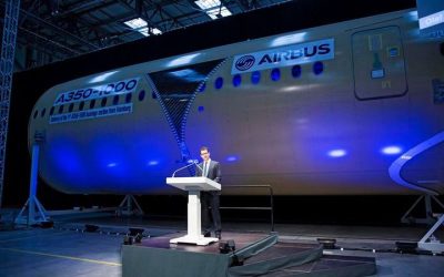 Le premier fuselage de l’Airbus A350-1000 est sorti de l’usine d’Hambourg – L’Usine de l’Aéro