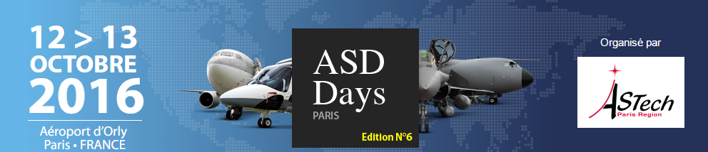 AeroSpace Days le Mercredi 12 et jeudi 13 octobre à l’aéroport D’Orly Paris