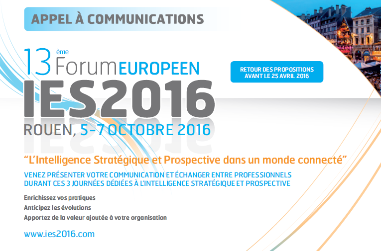 Forum IES2016 : APPEL A COMMUNICATIONS OUVERT
