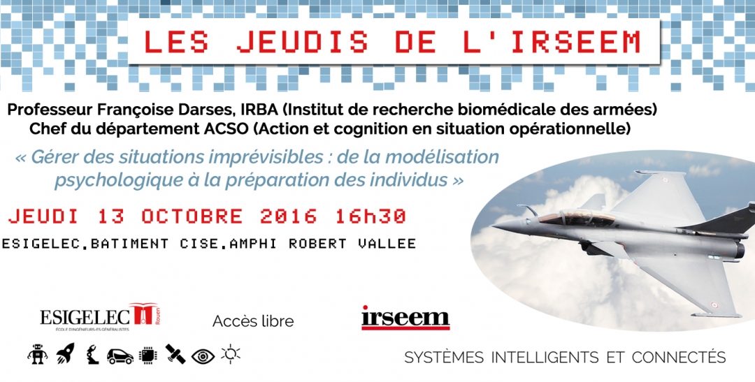 Nouvelle conférence des Jeudis de l’IRSEEM LE 13/10/2016 à L’IRSSEM