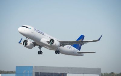 [En images] De l’assemblage au décollage du premier A320neo d’Air Astana
