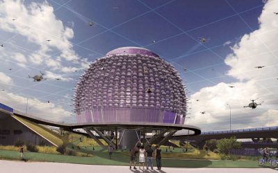 Un architecte imagine le « droneport », un hub futuriste pour accueillir les livraisons par drone