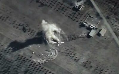 L’armée de l’air russe cible des terroristes en Syrie