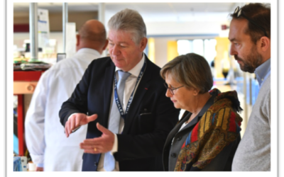 Annie Vidal, la députée visite le site Thales Rouen-Ymare