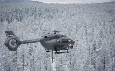 [Vidéo] Tir de roquette guidée par un système de désignation laser réussi pour le H145M d&rsquo;Airbus Helicopters