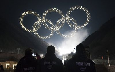 [Vidéo] L&rsquo;essaim de drones d’Intel illumine la cérémonie d&rsquo;ouverture des JO de Pyeongchang