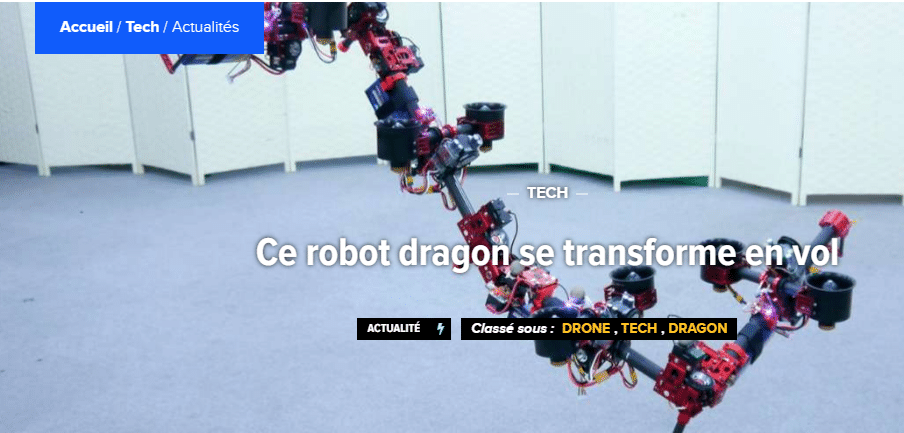 Ce robot dragon se transforme en vol