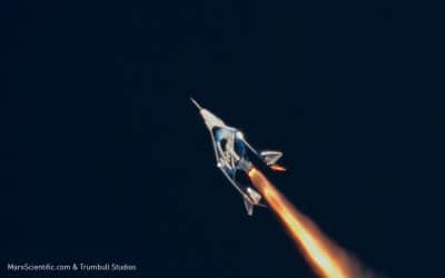 [Vidéo] Premier vol d&rsquo;essai dans l&rsquo;espace réussi pour l&rsquo;avion de Virgin Galactic