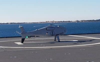 Un deuxième drone Camcopter S-100 à bord du BPC Dixmude – Air&Cosmos