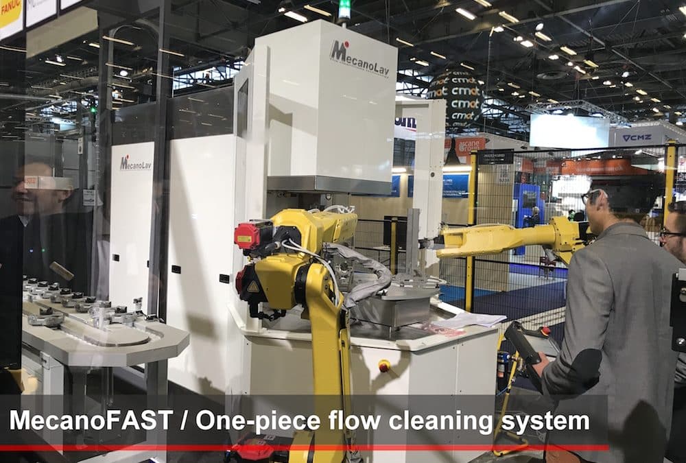 MecanoLav connecte sa machine à laver autonome à l’usine futuriste de Global industrie 2019