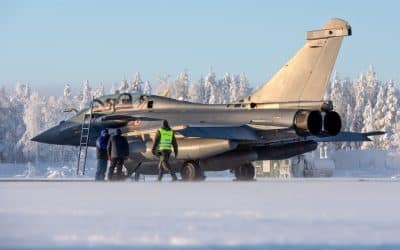 [La photo du jour] Le Rafale en campagne d&rsquo;essai grand froid en Laponie