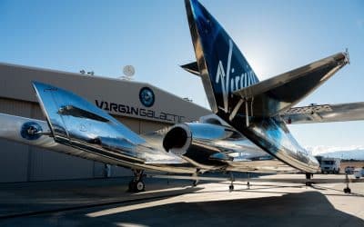 [En images] L&rsquo;avion suborbital de Virgin Galactic embarque une passagère surprise – L&rsquo;Usine Aéro