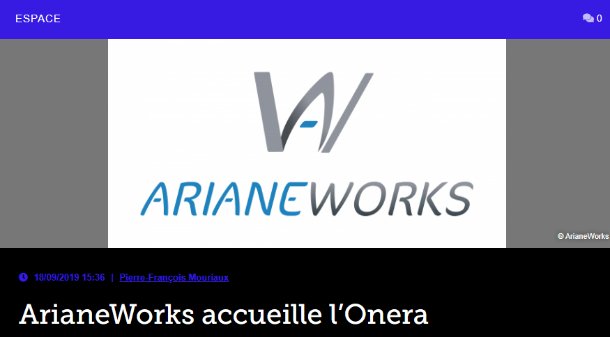 ArianeWorks accueille l’Onera