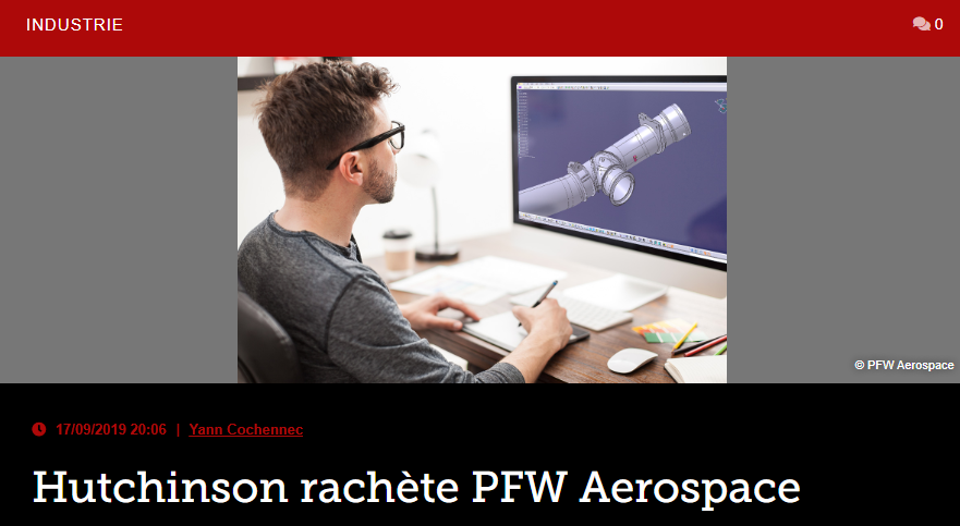 Hutchinson rachète PFW Aerospace