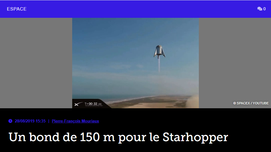 Un bond de 150 m pour le Starhopper