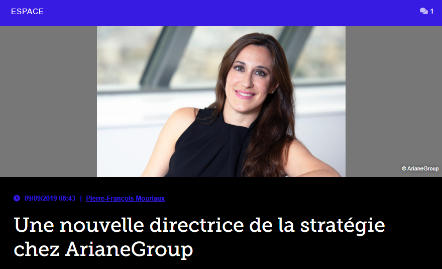 Une nouvelle directrice de la stratégie chez ArianeGroup