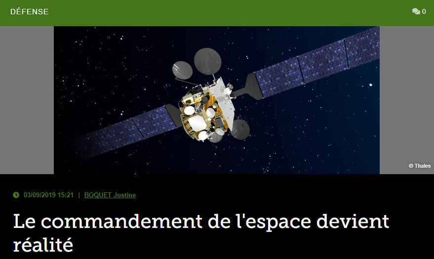 Le commandement de l’espace devient réalité