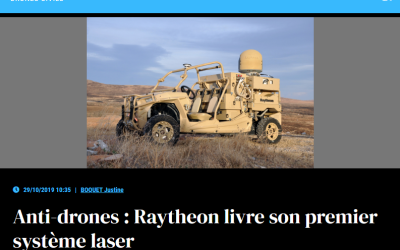 Anti-drones : Raytheon livre son premier système laser