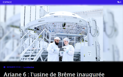 Ariane 6 : l&rsquo;usine de Brême inaugurée