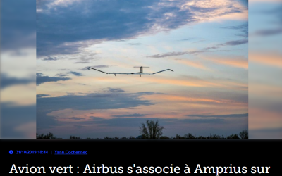 Avion vert : Airbus s’associe à Amprius sur les batteries