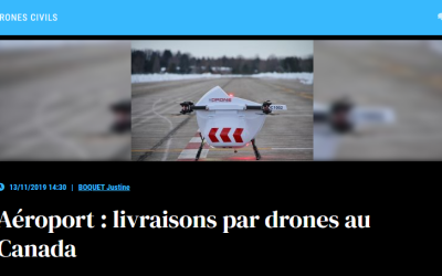 Aéroport : livraisons par drones au Canada