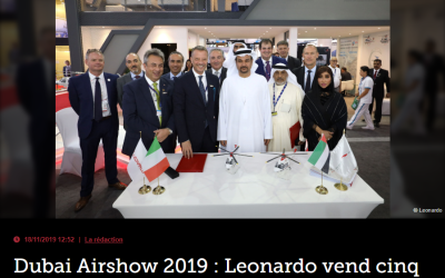 Dubai Airshow 2019 : Leonardo vend cinq hélicoptères de plus à Abu Dhabi Aviation