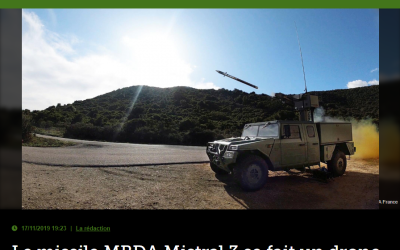 Le missile MBDA Mistral 3 se fait un drone