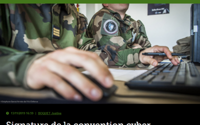 Signature de la convention cyber