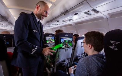 Air France et Latécoère réalisent un premier test de Li-Fi en vol autour d’une compétition Trackmania