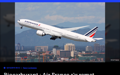 Biocarburant : Air France s&rsquo;y remet
