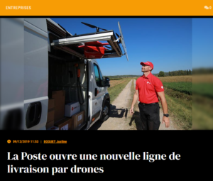 La Poste ouvre une nouvelle ligne de livraison par drones