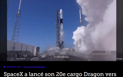 SpaceX a lancé son 20e cargo Dragon vers la Station spatiale internationale