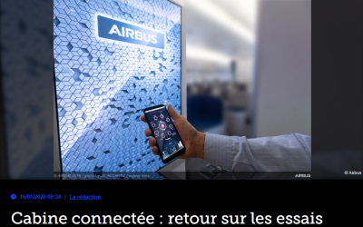 Cabine connectée : retour sur les essais d&rsquo;Airbus