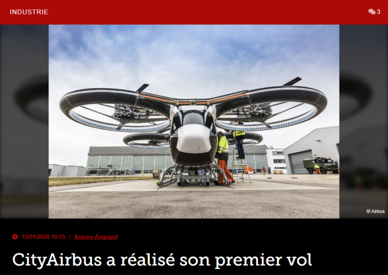 CityAirbus a réalisé son premier vol