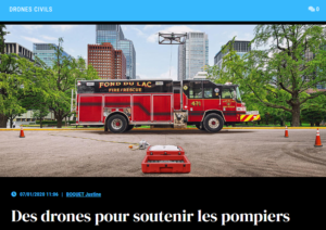 Des drones pour soutenir les pompiers