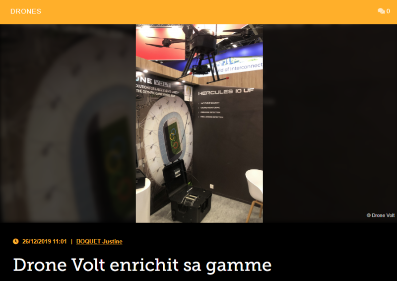 Drone Volt enrichit sa gamme