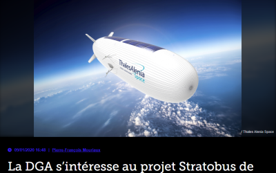 La DGA s’intéresse au projet Stratobus de Thales Alenia Space
