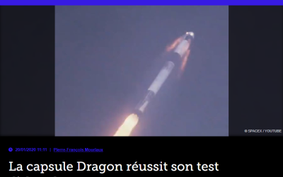 La capsule Dragon réussit son test d’abandon