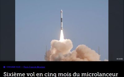 Sixième vol en cinq mois du microlanceur chinois Kuaizhou 1A