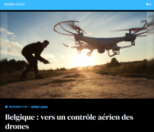 Belgique : vers un contrôle aérien des drones