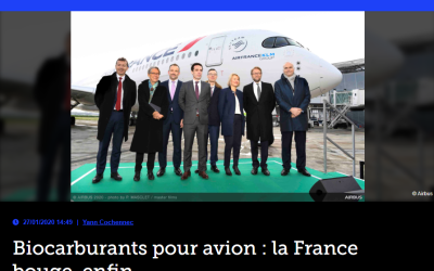 Biocarburants pour avion : la France bouge, enfin