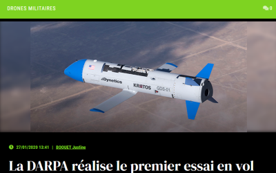 La DARPA réalise le premier essai en vol de son véhicule X-61A