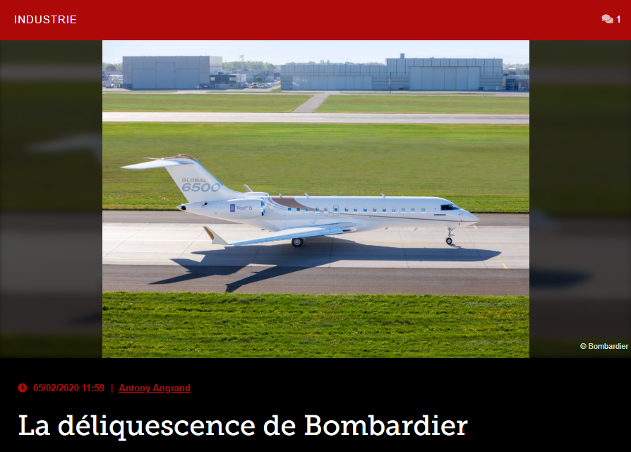 La déliquescence de Bombardier