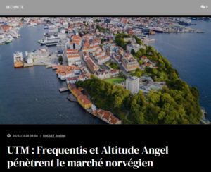UTM : Frequentis et Altitude Angel pénètrent le marché norvégien