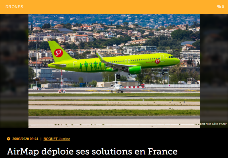 AirMap déploie ses solutions en France