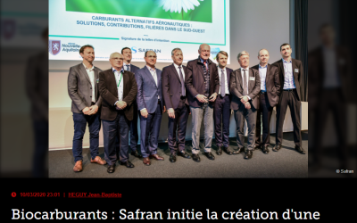 Biocarburants : Safran initie la création d&rsquo;une filière en Nouvelle-Aquitaine
