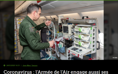 Coronavirus : l’Armée de l’Air engage aussi ses Dassault Falcon d’évacuation