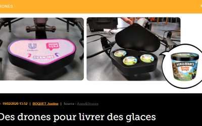Des drones pour livrer des glaces