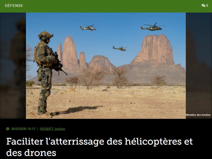 Faciliter l’atterrissage des hélicoptères et des drones