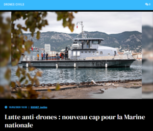 Lutte anti-drones : nouveau cap pour la Marine nationale